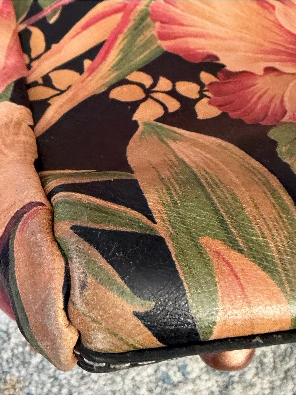 Patricia Nash Poppy Tropical Floral Tote in Black & Multicolor Leather - Picture 11 of 12